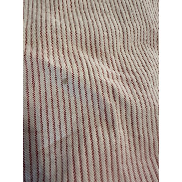 VTG Ralph Lauren Twin Striped Cotton Pleated Dust Ruffle Bedskirt Rustic Cottage - Picture 14 of 16